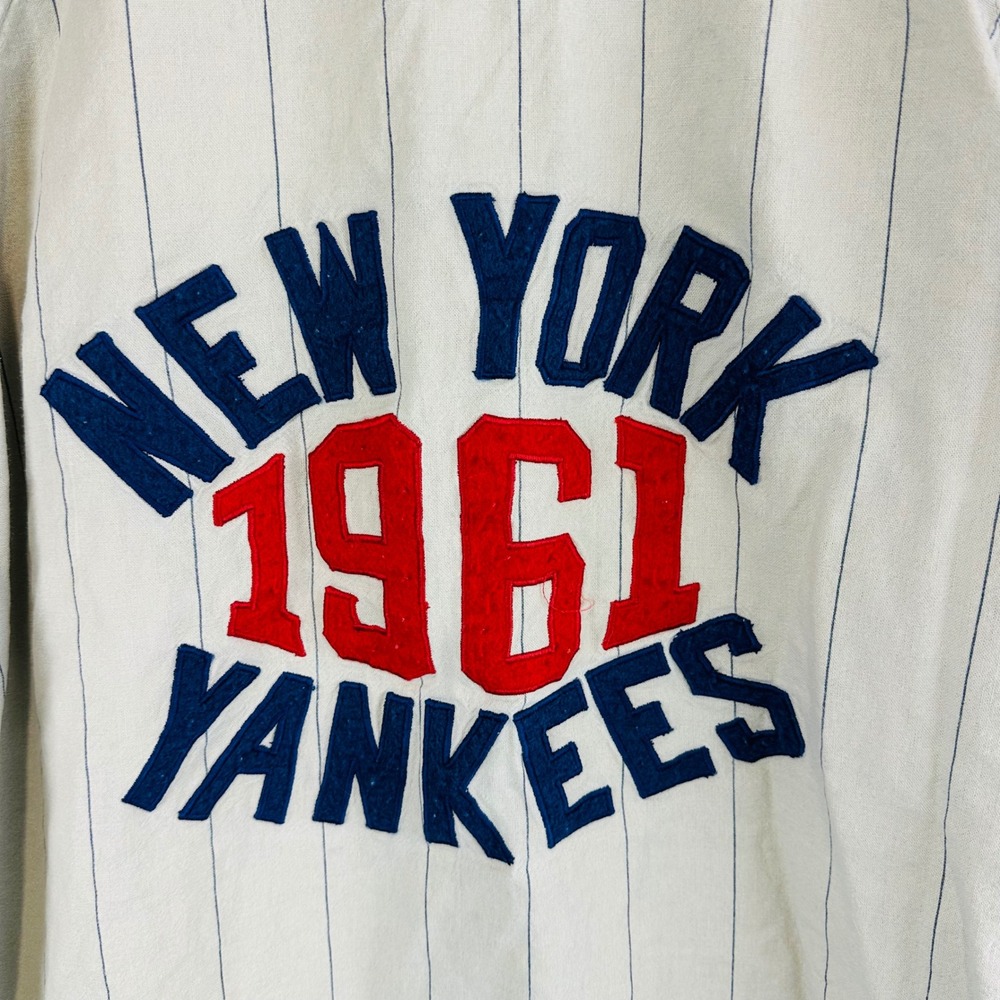 Cooperstone Collection Mirage XXL NYC Yankees Button Up Jersey Shirt 1961 - Picture 11 of 13